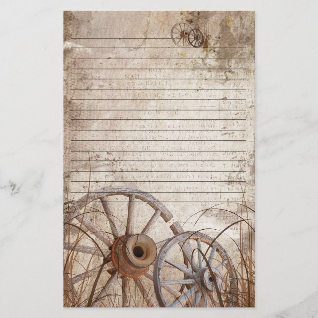 Rustic country stationery (Front)