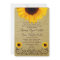 Rustic Country Sunflower Burlap Wedding Invites
