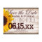 Rustic Country Sunflower Save the Date Postcards