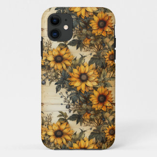 Rustic Country Sunflower Shabby Chic Flower Floral Case-Mate iPhone Case