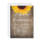 Rustic Country Sunflower Wedding Invitations