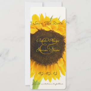 Rustic Country Sunflower Wedding Save the Dates Save The Date