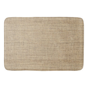 Rustic Country Vintage Burlap Bath Mat