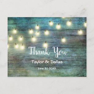 Rustic Country Vintage Wood Brown Postcard