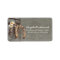 rustic country wedding address labels