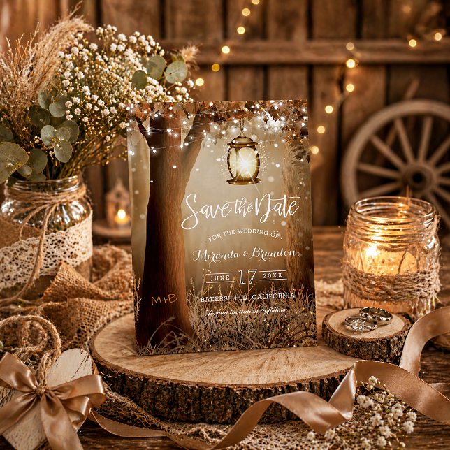 Rustic Country Wedding Save the Date Card (Creator Uploaded)