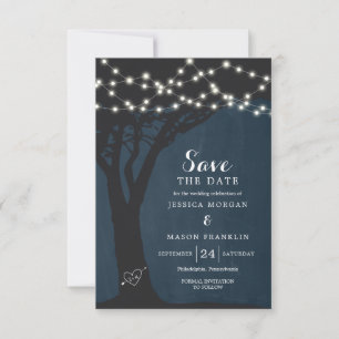 Rustic Country Wedding Save The Date Card