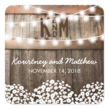 Rustic Country Wedding | String of Lights