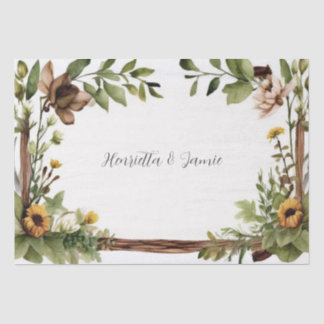 Rustic Country Wedding Tissue Paper