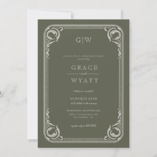 Rustic Country Western Rehearsal Dinner Invitation