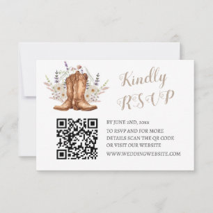 Rustic Country Western RSVP Cards