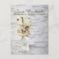 rustic country wildflower white birch wedding