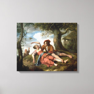 Rustic Courtship Canvas Print