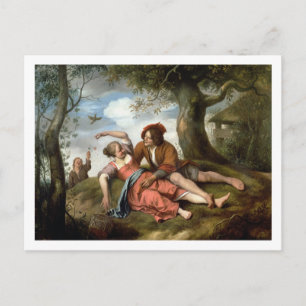 Rustic Courtship Postcard