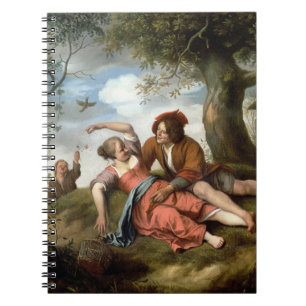 Rustic Courtship Spiral Notebook