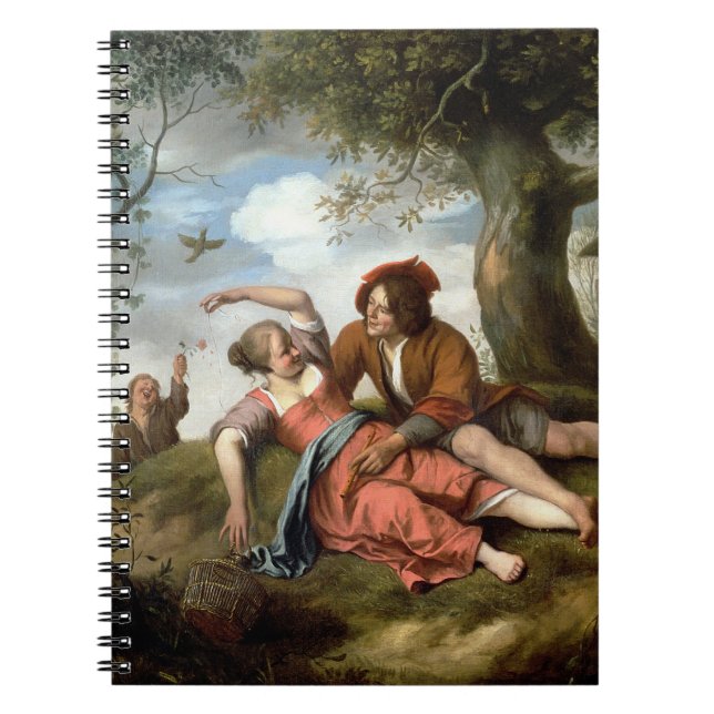 Rustic Courtship Spiral Notebook (Front)