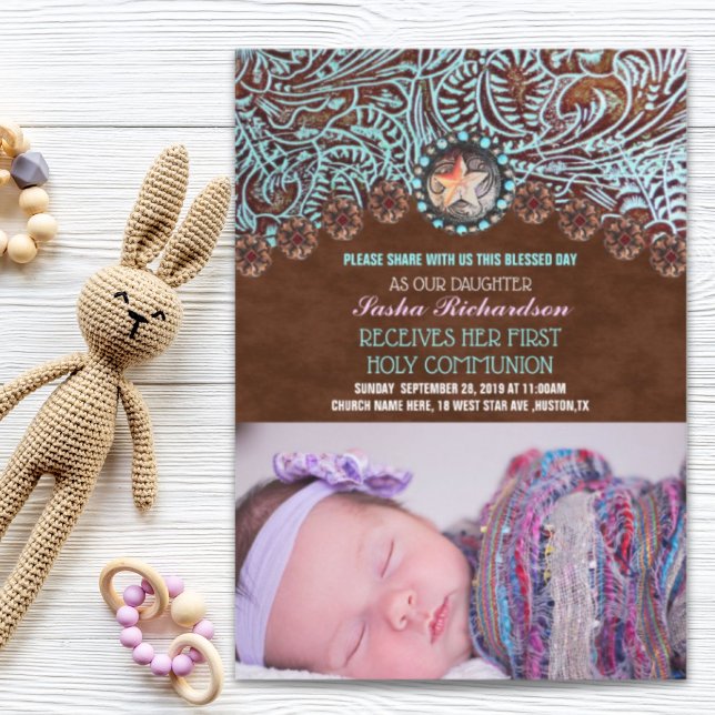 rustic cowboy country western First Holy Communion (rustic cowboy country western First Holy Communion birthday party)