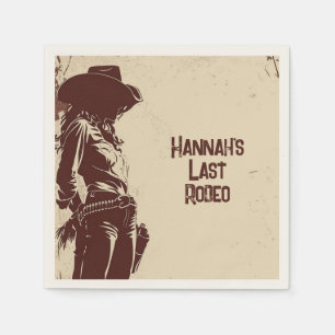 Rustic Cowgirl Western Party  Napkin