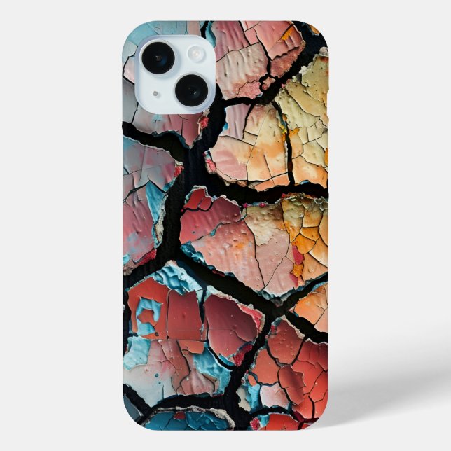 Rustic Cracked Paint Design Case-Mate iPhone Case (Back)