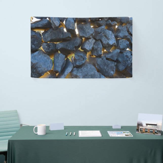 Rustic Croatian Stone Wall Photography  Banner (Tradeshow)