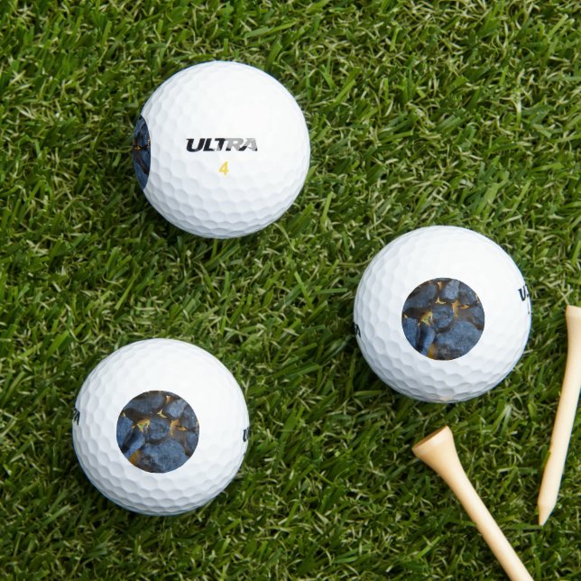Rustic Croatian Stone Wall Photography  Golf Balls (Insitu Grass)