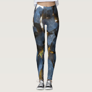 Rustic Croatian Stone Wall Photography      Leggings