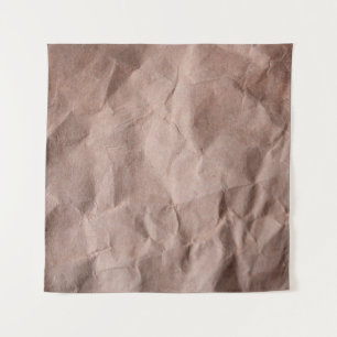 Rustic crumpled paper tapestry