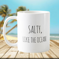 Rustic Cute Beach Ocean Pun Jokes Funny Quote