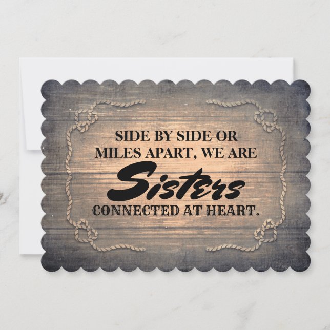 Rustic Cute Bridesmaid / Maid of Honour Proposal Invitation (Front)
