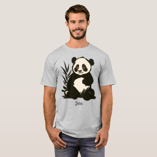 Rustic cute teary-eyed panda   Funny T-Shirt