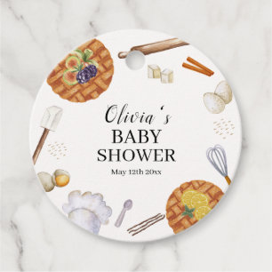 Rustic Cutie Baking Pie Baby Shower Favour Tags