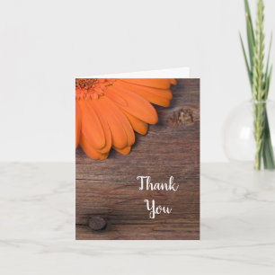 Rustic Daisy Country Wedding Bridesmaid Thank You Card