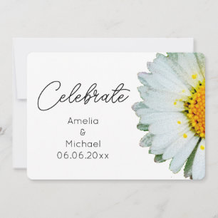 Rustic Daisy Summer Wedding Invitation