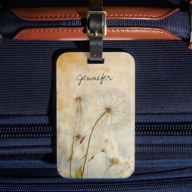 Rustic Dandelions Luggage Tag (Creator Uploaded)
