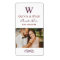Rustic Dark Red Monogram Wine Wedding Favour