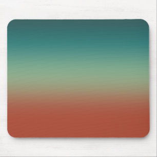 Rustic dark slate grey teal brown red gradient mouse pad
