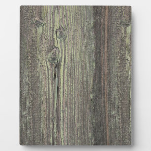 Rustic Dark Weathered Wood Background Plaque