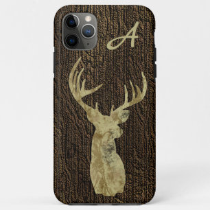 Rustic Deer Buck Monogram Case-Mate iPhone Case