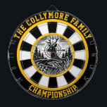 Rustic Deer Forest Wall Decor Dartboard<br><div class="desc">Bring the rustic charm of the outdoors to your home with this circular design featuring a deer with large antlers in a forest. Accented by a bold target overlay, it's an ideal addition to man caves or hunting lodges. This unique piece offers a perfect blend of elegance and adventure for...</div>