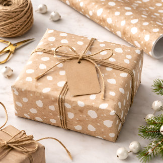 Rustic Deer Print, Woodland Forest Wrapping Paper