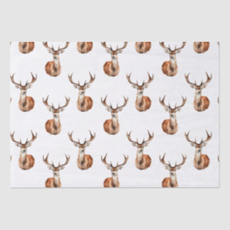 Rustic Deer Wildlife Watercolor Tissue Paper