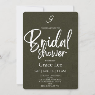Rustic Denim Bridal Shower Invitation