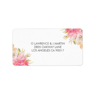 Rustic Desert Watercolor Succulents Label