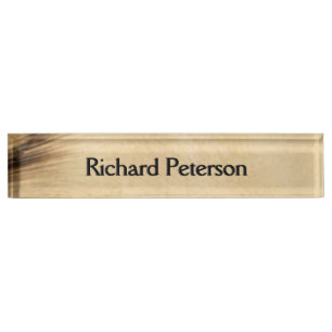 Rustic Desk Name Plate