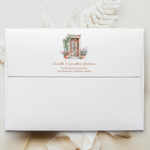 Rustic Destination Wedding Favour Sticker Envelope