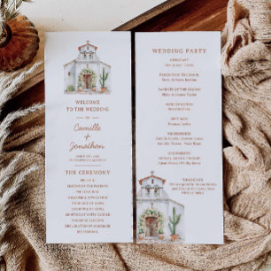 Rustic Destination Wedding Program Programme