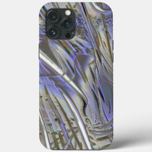 Rustic digital enlargement mix of polished carved iPhone 13 pro max case