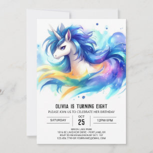Rustic Digital Horse Birthday Invitation
