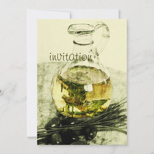 rustic dinner party invitation (Front)