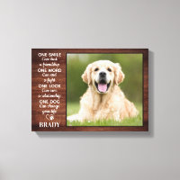 Rustic Dog Lover Quote Keepsake Dog Photo